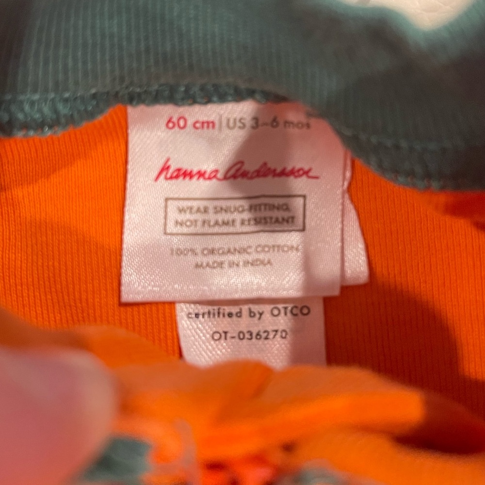 Hanna Andersson Halloween Jack-O-Lantern Zipper Pajama - Picture 6 of 9